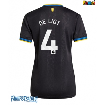 Manchester United Matthijs de Ligt #4 Tricou Fotbal Replică 2025-26 Femei Treilea